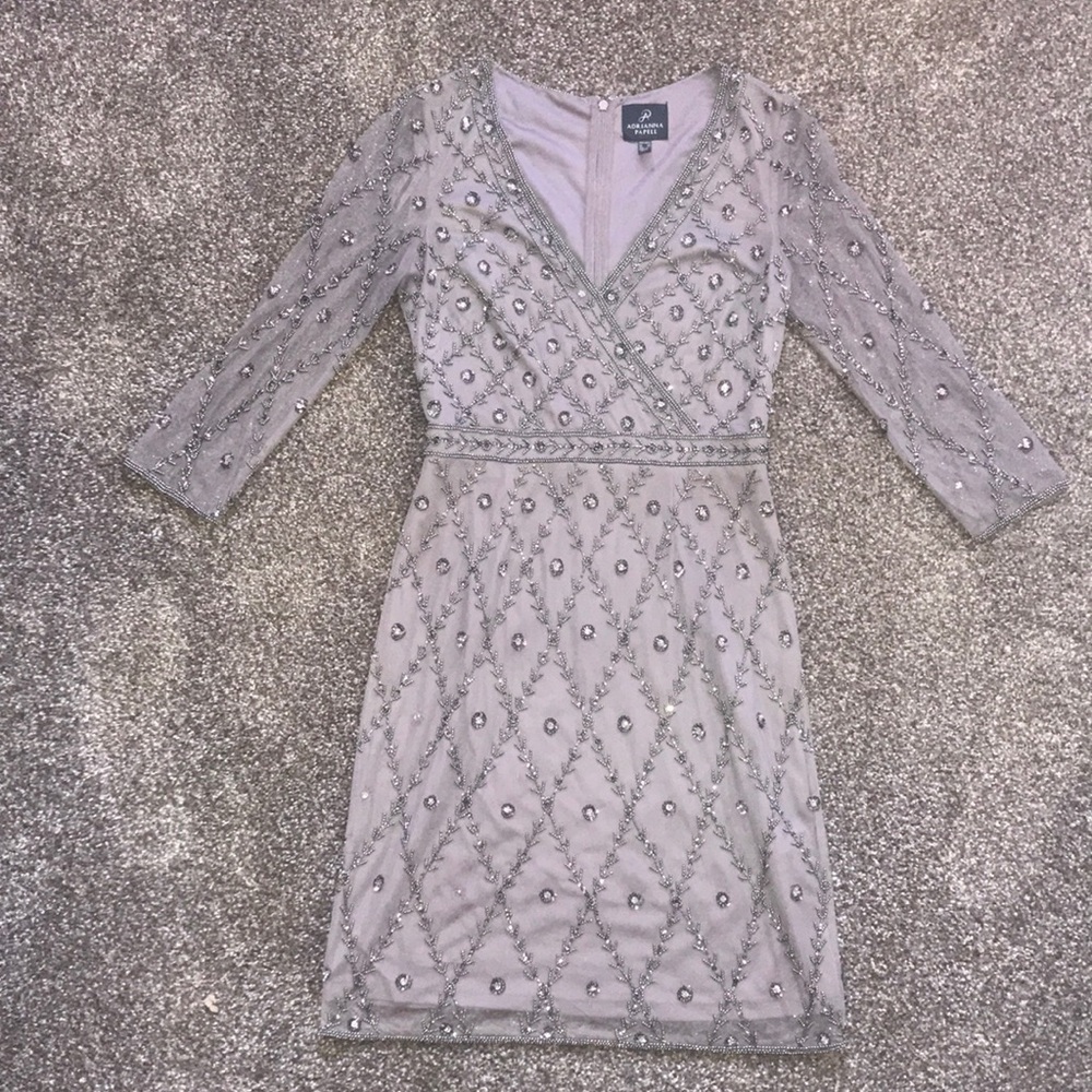Adrianna Papell sequin dress
